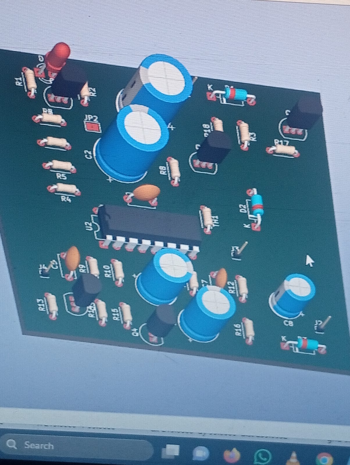 PCB design project screenshot